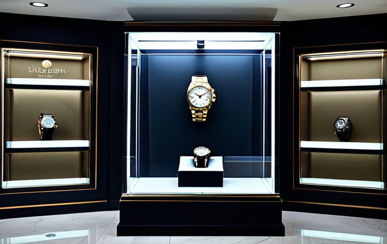 소비자 심리학 활용한 마케팅 전략 - Limited Edition Watch**
A sophisticated display case featuring a luxury watch, fully clothed, displ...