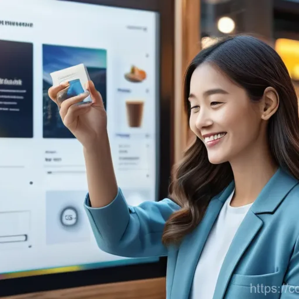 소비자 행동 데이터를 활용한 맞춤형 마케팅 - **Prompt 1: Personalized Customer Experience Driven by Data**
    A young woman in a stylish, smart ...