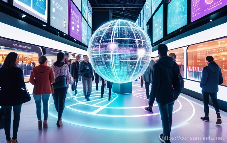 소비자 행동 데이터를 활용한 글로벌 혁신 전략 - **Image Prompt 1: The Labyrinth of Consumer Insights**
    A vibrant, high-angle shot of a diverse g...