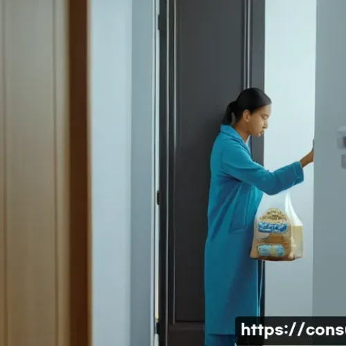 소비자중심 사고를 키우는 방법 - **Prompt 1: The Relief of Dawn Delivery for a Working Mother**
    A tired but visibly relieved work...