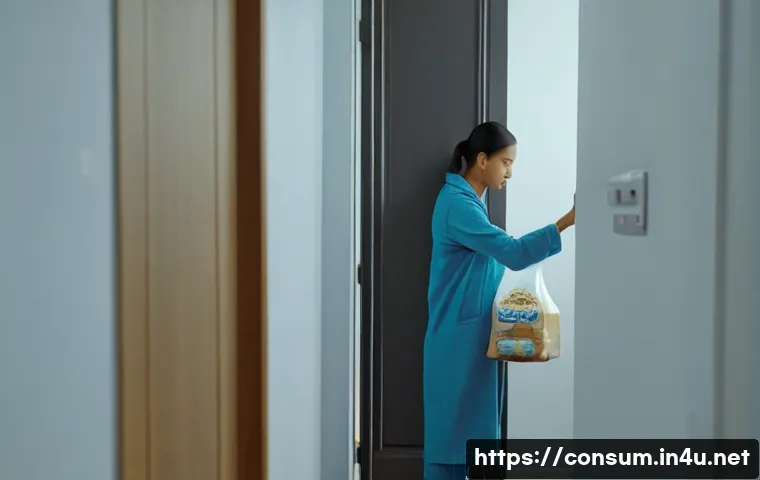 소비자중심 사고를 키우는 방법 - **Prompt 1: The Relief of Dawn Delivery for a Working Mother**
A tired but visibly relieved work...