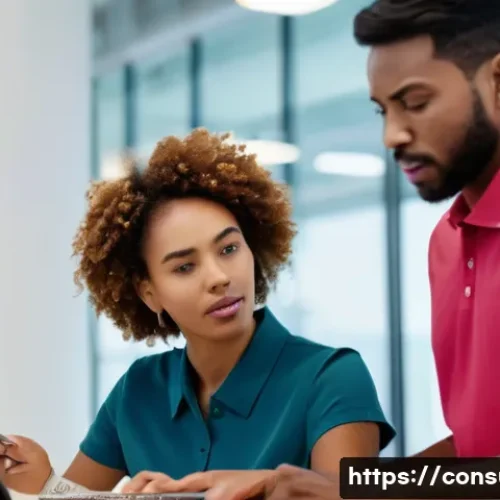 소비자 불만 처리 과정 상세 분석 - **Prompt:** A diverse group of people, male and female, of various ages and ethnicities, are gathere...