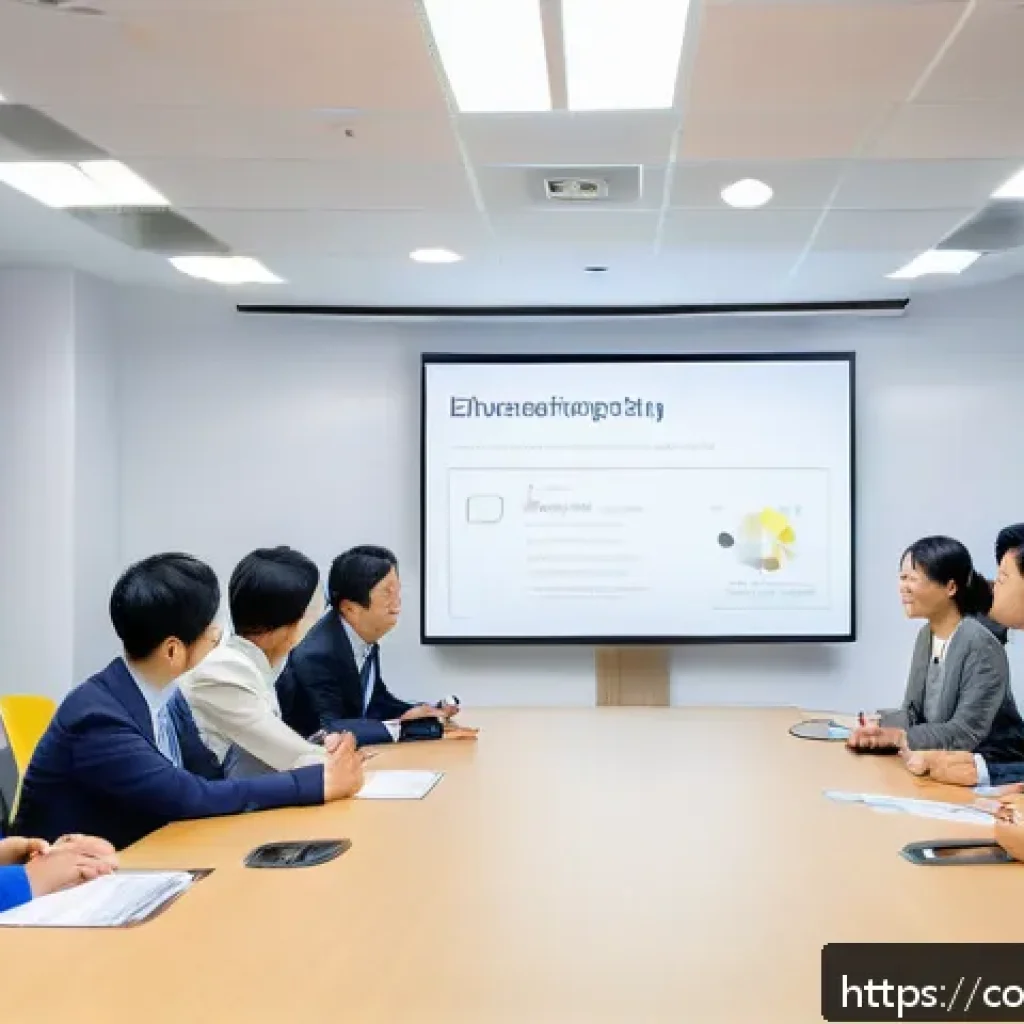 소비자 불만 처리 프로세스 개선 사례 - A modern corporate training room with diverse employees engaged in an empathy-based communication wo...