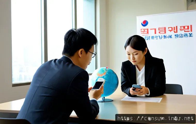 소비자 보호를 위한 글로벌 전략 - Photorealistic global consumer protection concept, diverse team of professional consumer advocates s...